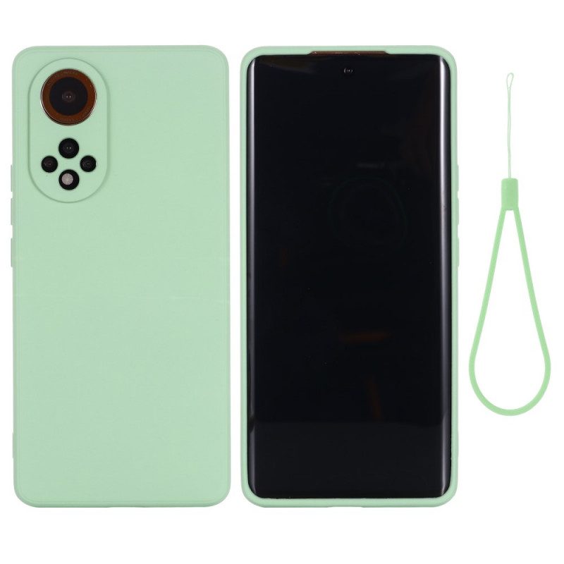 Cover Huawei Nova 9 Pro Silicone Liquido Con Cordino