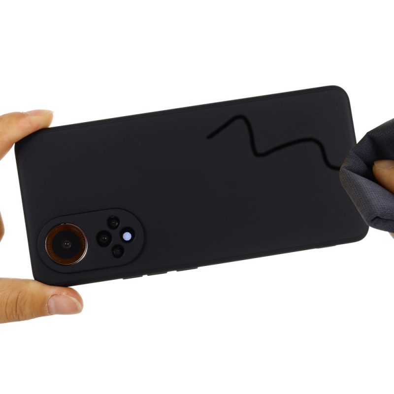 Cover Huawei Nova 9 Pro Silicone Liquido Con Cordino