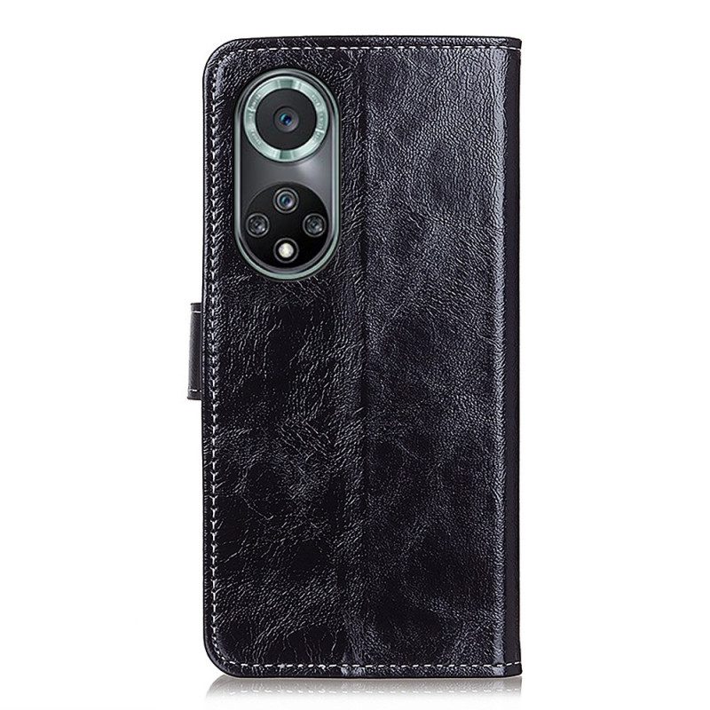 Custodia in pelle Huawei Nova 9 Pro Cuciture Lucide Ea Vista