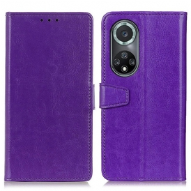 Custodia in pelle Huawei Nova 9 Pro Semplice Effetto Pelle Lucida