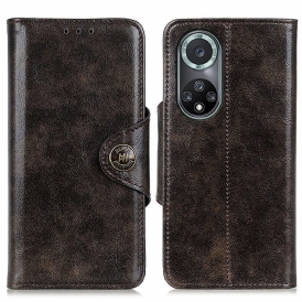 Custodia in pelle Huawei Nova 9 Pro Similpelle Lucida Khazneh