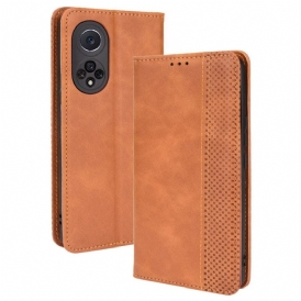 Folio Cover Huawei Nova 9 Pro Custodia in pelle Effetto Pelle Vintage Stilizzato