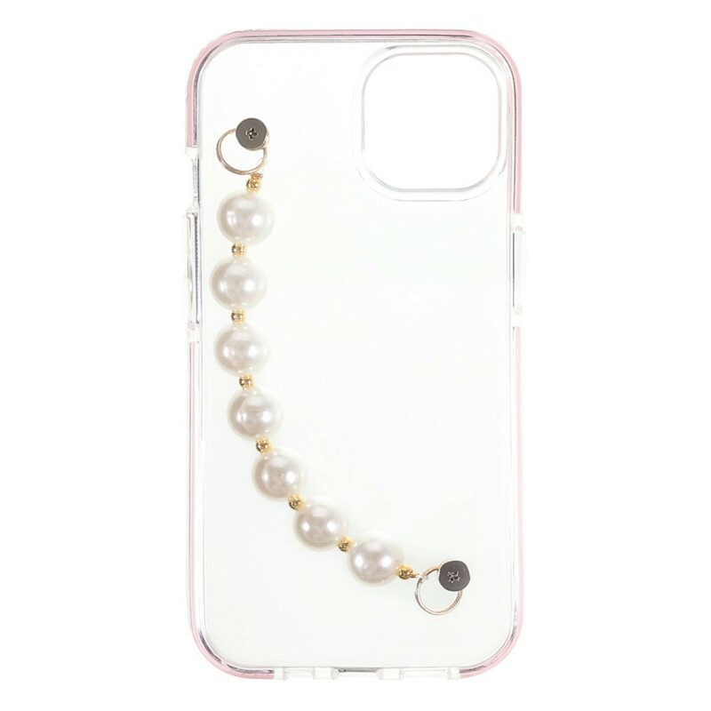 Cover iPhone 13 Mini Bracciale In Silicone Perline