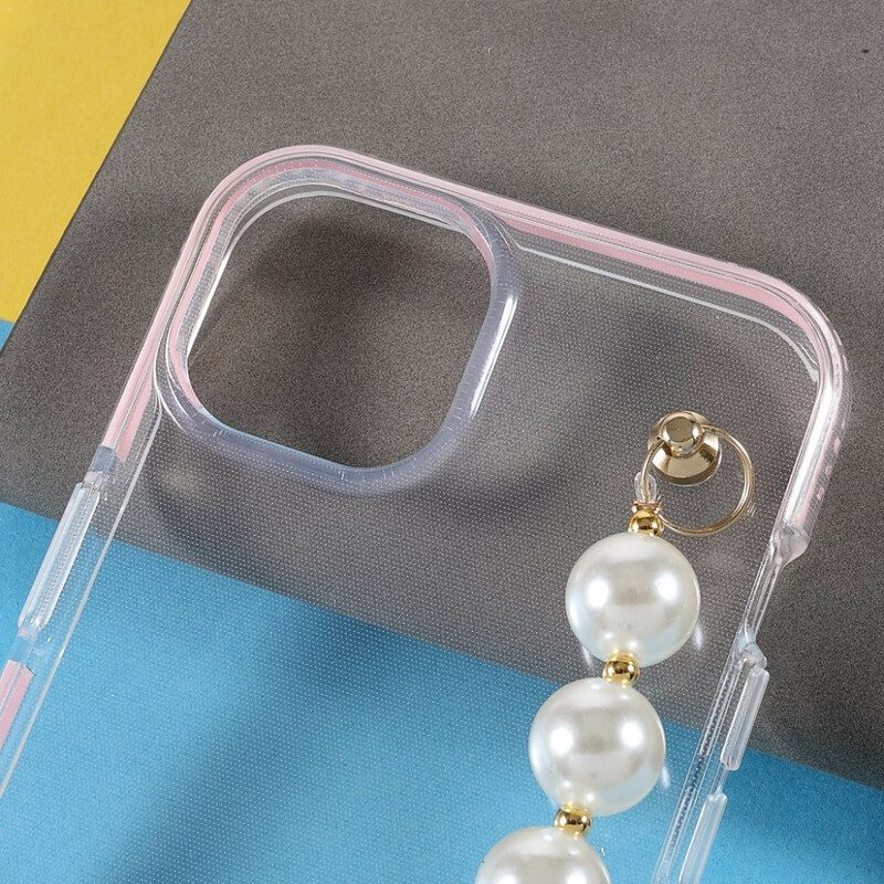 Cover iPhone 13 Mini Bracciale In Silicone Perline