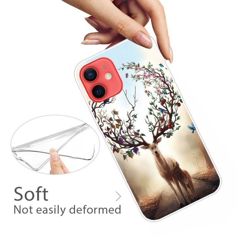 Cover iPhone 13 Mini Cervo Flessibile