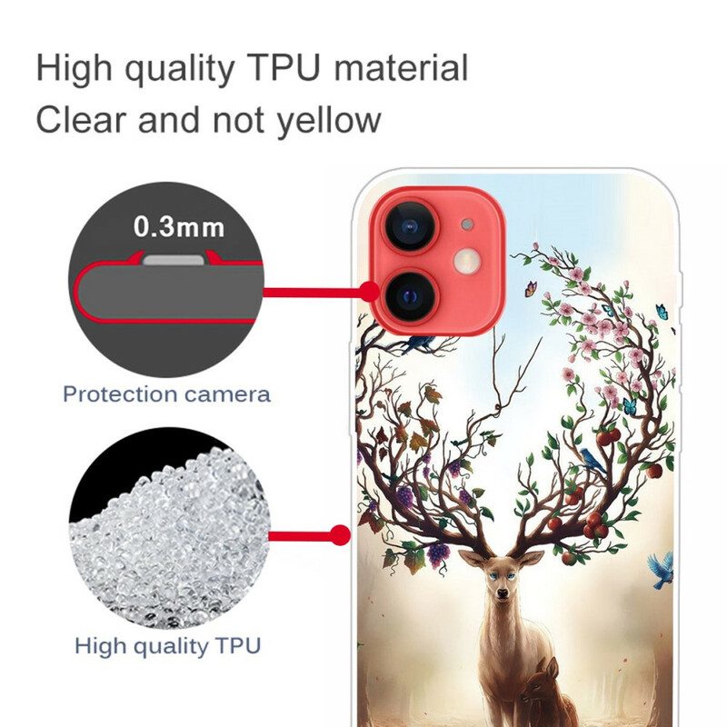 Cover iPhone 13 Mini Cervo Flessibile