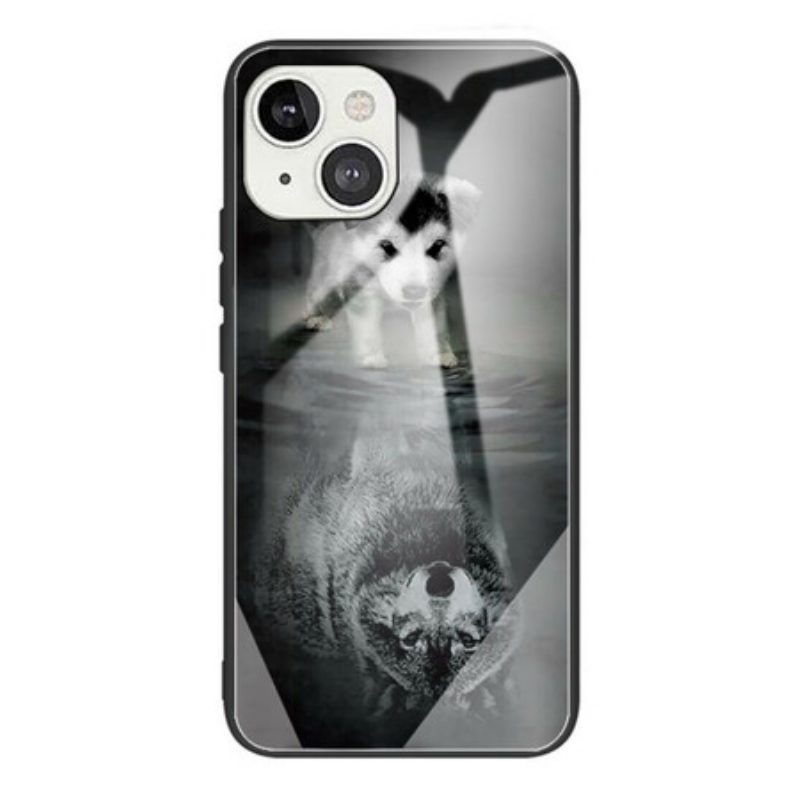 Cover iPhone 13 Mini Cucciolo Di Sogno In Vetro Temperato