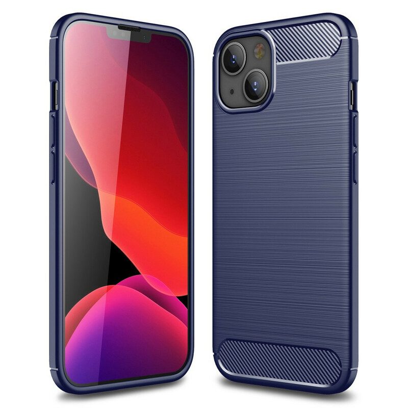 Cover iPhone 13 Mini Fibra Di Carbonio Spazzolata