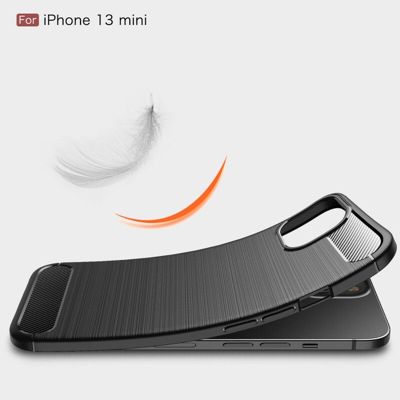 Cover iPhone 13 Mini Fibra Di Carbonio Spazzolata