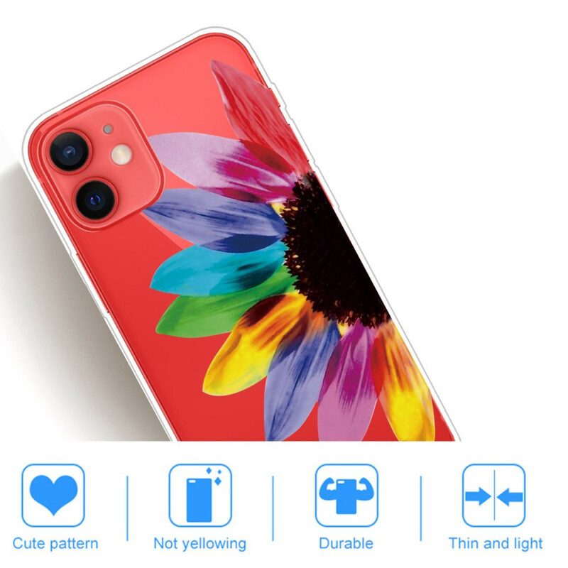 Cover iPhone 13 Mini Fiore Colorato