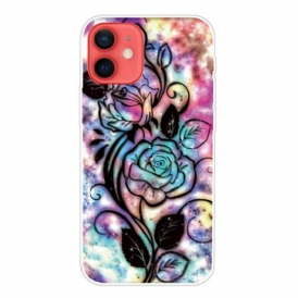 Cover iPhone 13 Mini Fiore Grafico