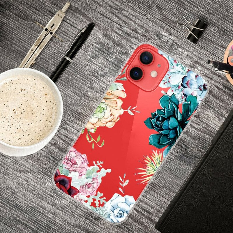 Cover iPhone 13 Mini Fiori Dell'acquerello