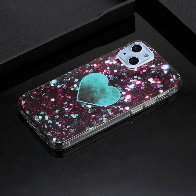 Cover iPhone 13 Mini Marmo Glitterato