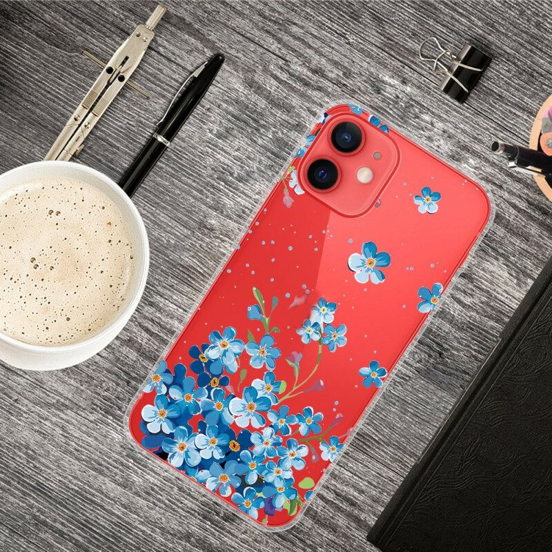 Cover iPhone 13 Mini Mazzo Di Fiori Blu