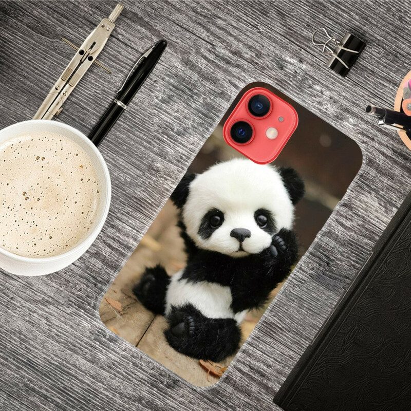 Cover iPhone 13 Mini Panda Flessibile