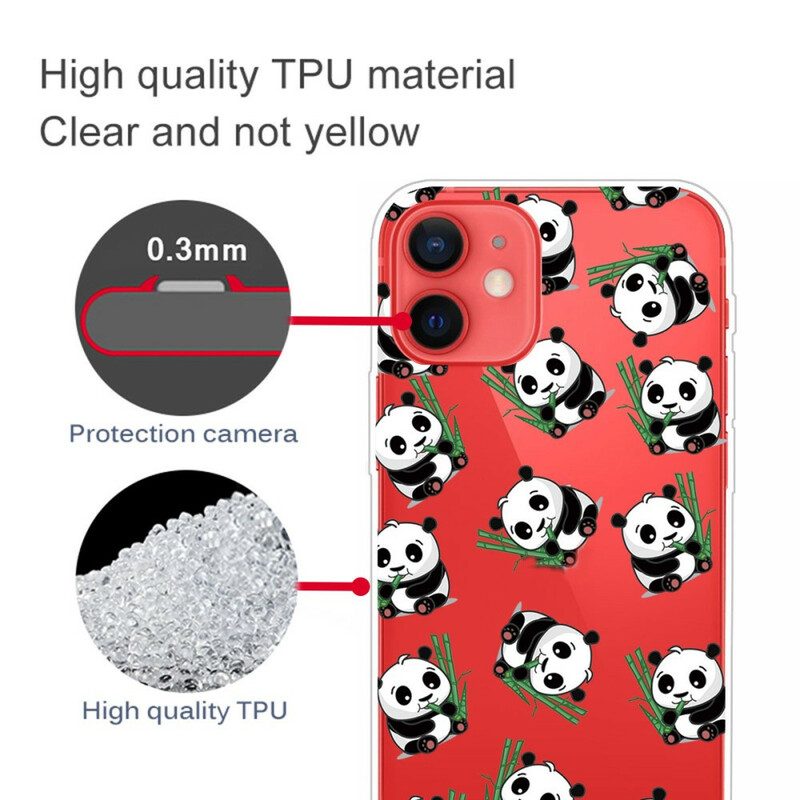 Cover iPhone 13 Mini Piccoli Panda