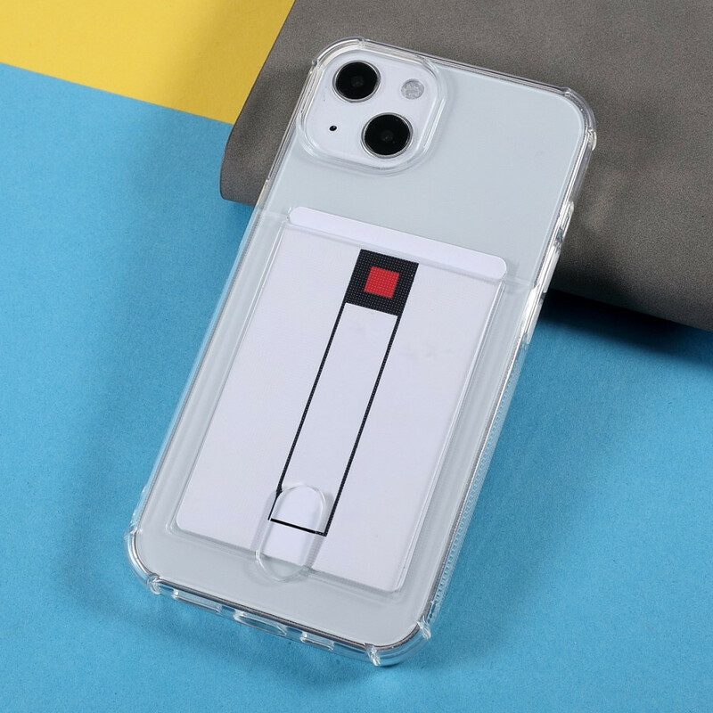 Cover iPhone 13 Mini Porta Carte Di Colore Trasparente
