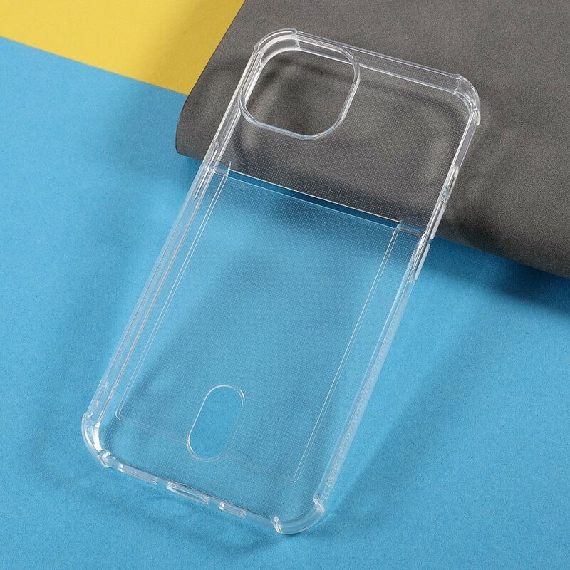 Cover iPhone 13 Mini Porta Carte Di Colore Trasparente