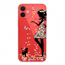 Cover iPhone 13 Mini Ragazza Dei Fiori