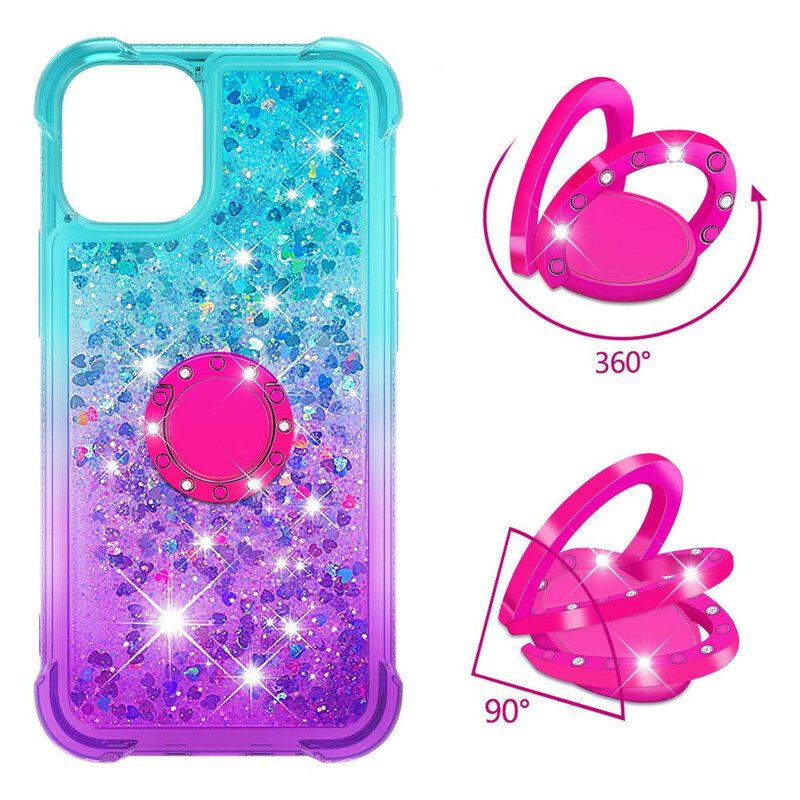 Cover iPhone 13 Mini Staffa Ad Anello Glitterata