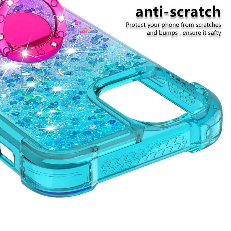 Cover iPhone 13 Mini Staffa Ad Anello Glitterata