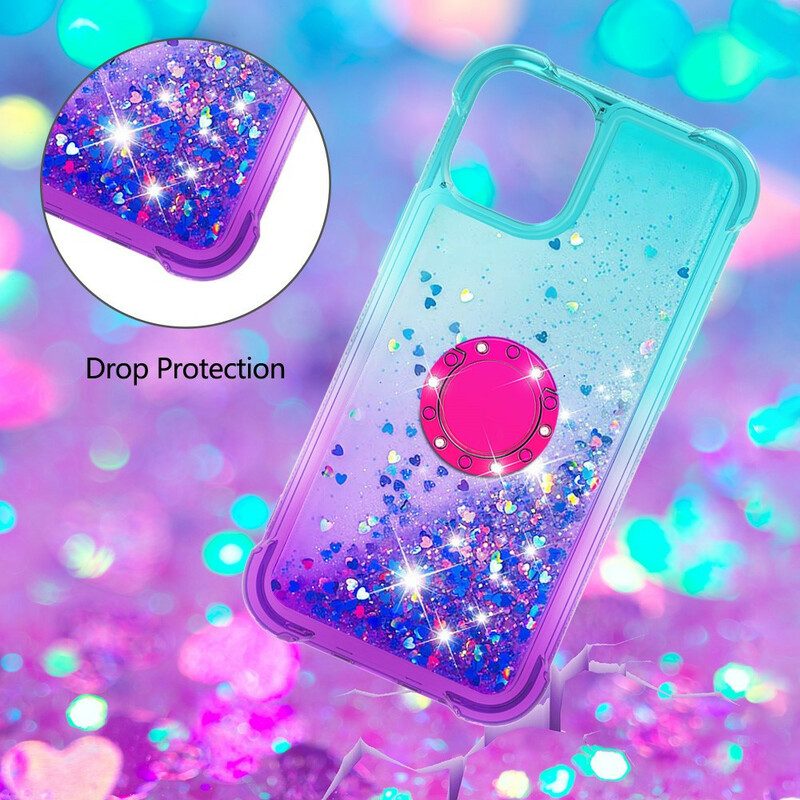 Cover iPhone 13 Mini Staffa Ad Anello Glitterata