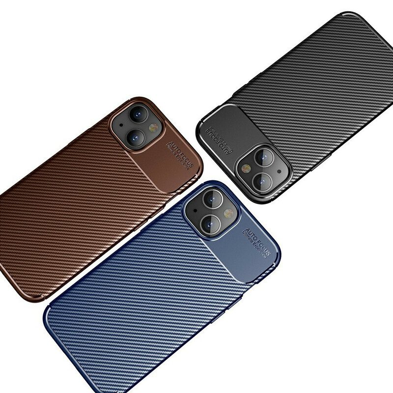 Cover iPhone 13 Mini Struttura Flessibile In Fibra Di Carbonio