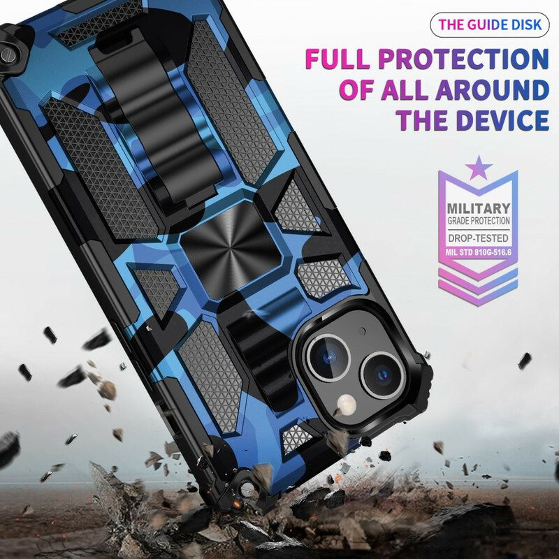 Cover iPhone 13 Mini Supporto Rimovibile Mimetico