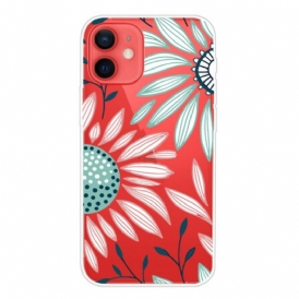 Cover iPhone 13 Mini Un Fiore Trasparente