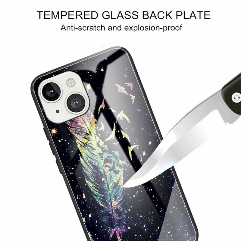 Cover iPhone 13 Mini Vetro Temperato Piuma