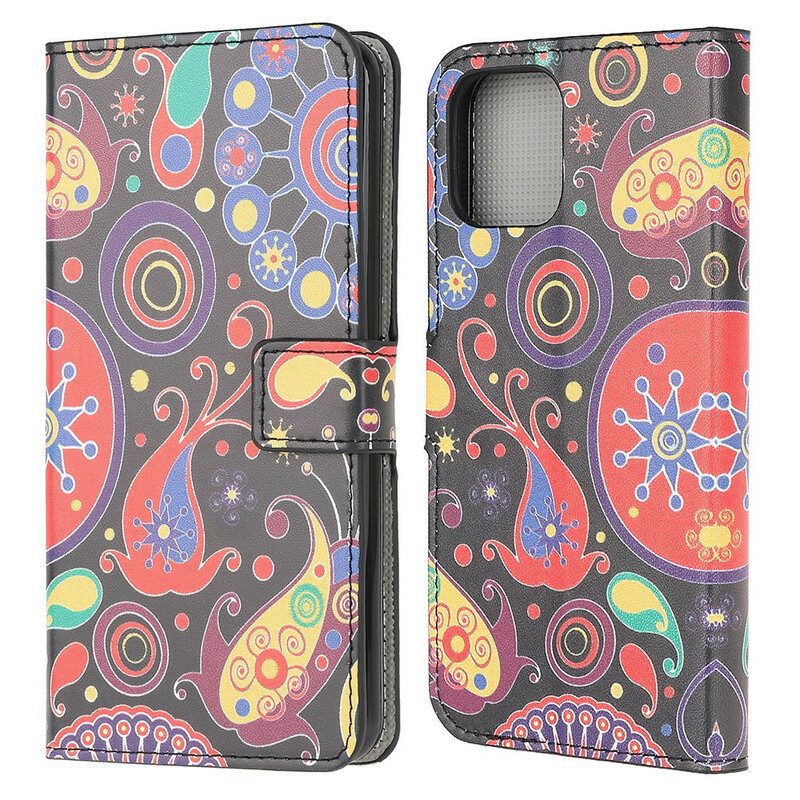 Custodia in pelle iPhone 13 Mini Disegno Della Galassia