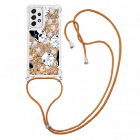 Cover Samsung Galaxy A33 5G Cani Con Coulisse Di Paillettes