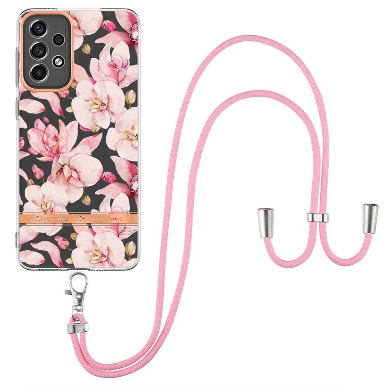 Cover Samsung Galaxy A33 5G Cordone Floreale