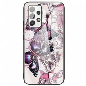 Cover Samsung Galaxy A33 5G Farfalle Variazione Vetro Temperato