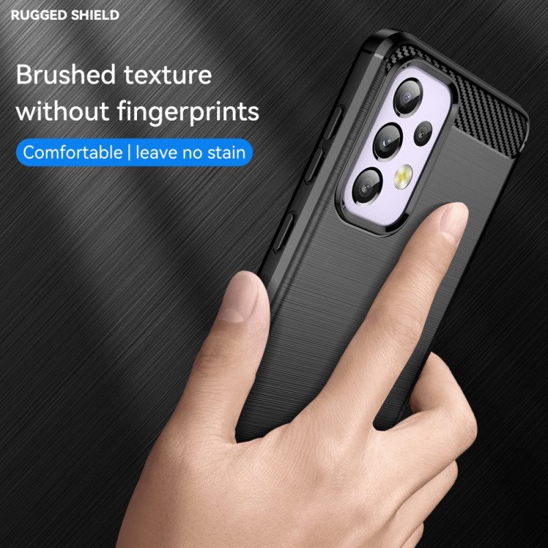 Cover Samsung Galaxy A33 5G Fibra Di Carbonio Spazzolata