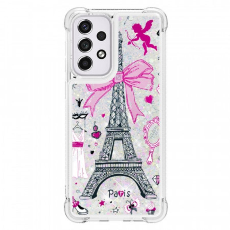 Cover Samsung Galaxy A33 5G Le Paillettes Della Torre Eiffel