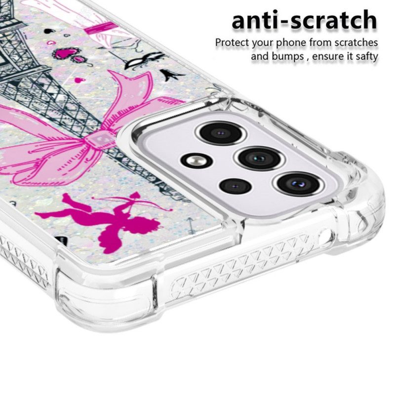 Cover Samsung Galaxy A33 5G Le Paillettes Della Torre Eiffel