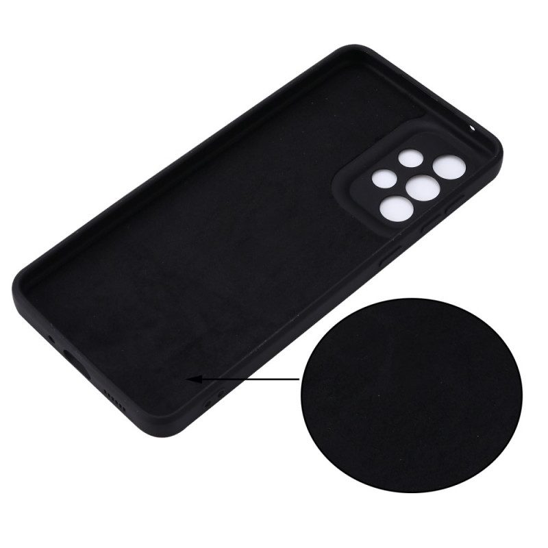 Cover Samsung Galaxy A33 5G Silicone Liquido Con Cordino