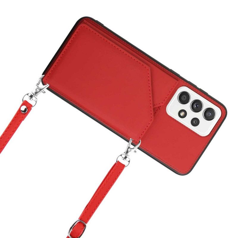 Cover Samsung Galaxy A33 5G Tracolla Portacarte