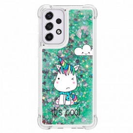 Cover Samsung Galaxy A33 5G Unicorno Glitterato