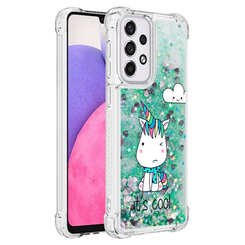 Cover Samsung Galaxy A33 5G Unicorno Glitterato