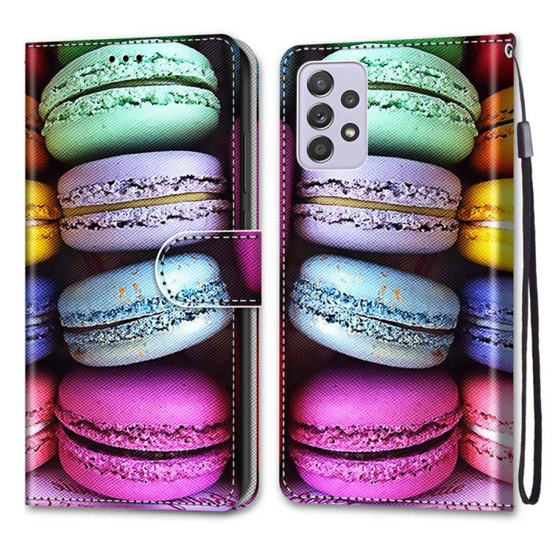 Custodia A Portafoglio Samsung Galaxy A33 5G Macarons