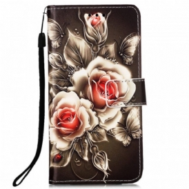 Custodia A Portafoglio Samsung Galaxy A33 5G Rose D'oro