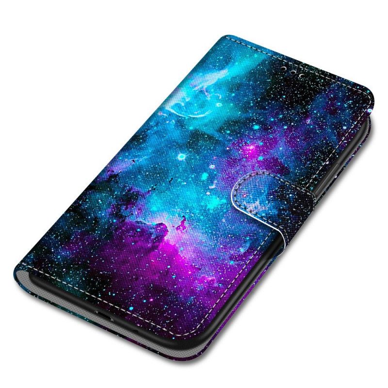 Custodia in pelle Samsung Galaxy A33 5G Cielo Cosmico