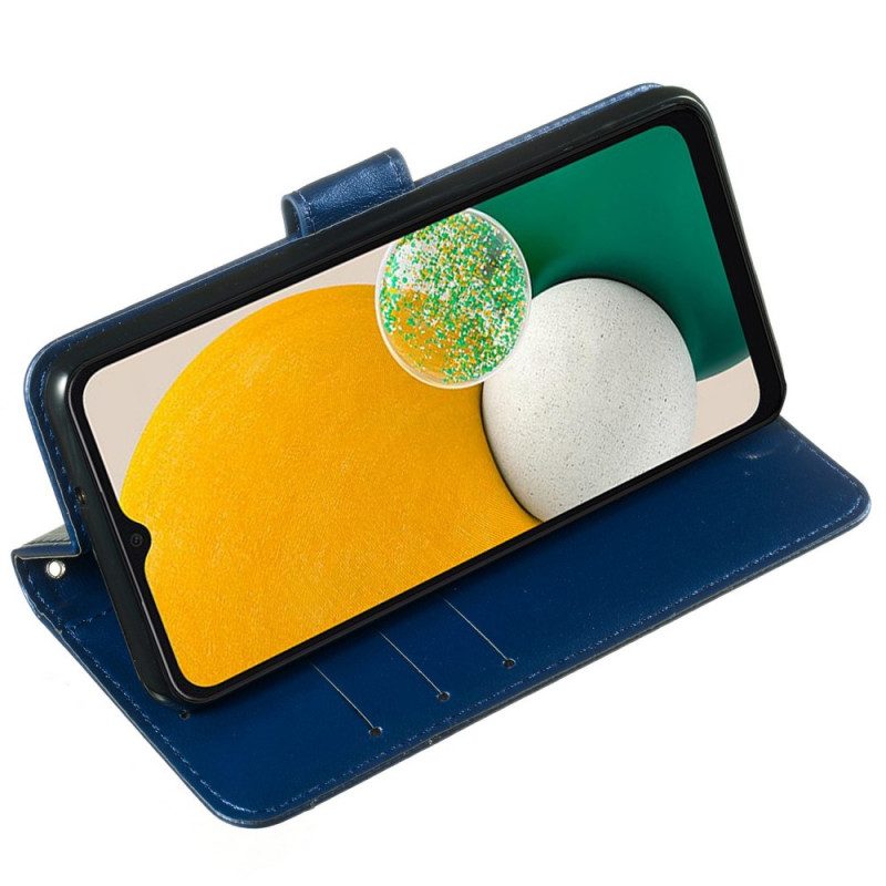 Custodia in pelle Samsung Galaxy A33 5G Cinturino In Ecopelle