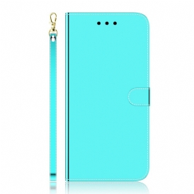Custodia in pelle Samsung Galaxy A33 5G Copri Specchietto In Ecopelle