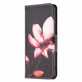 Custodia in pelle Samsung Galaxy A33 5G Fiore Rosa
