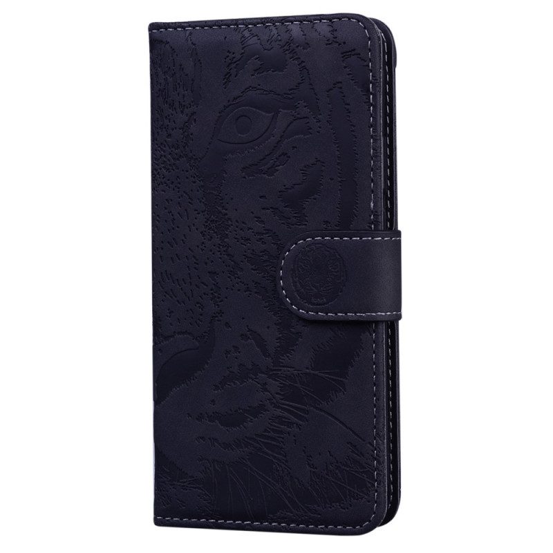 Custodia in pelle Samsung Galaxy A33 5G Impronta Di Tigre
