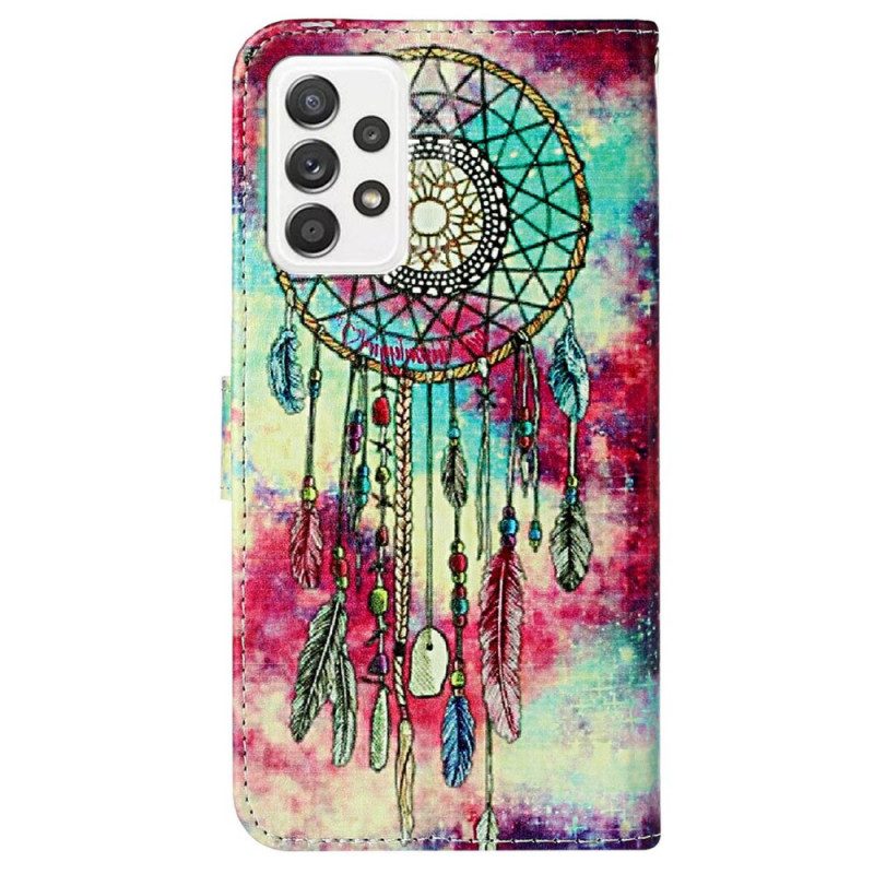 Custodia in pelle Samsung Galaxy A33 5G Lo Stile Acchiappasogni