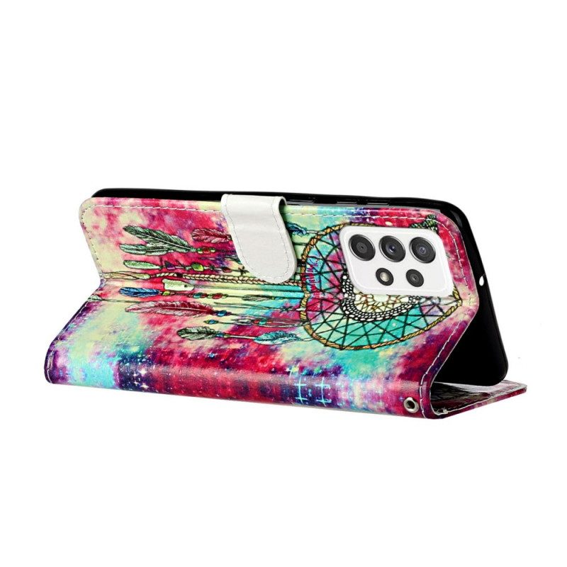 Custodia in pelle Samsung Galaxy A33 5G Lo Stile Acchiappasogni
